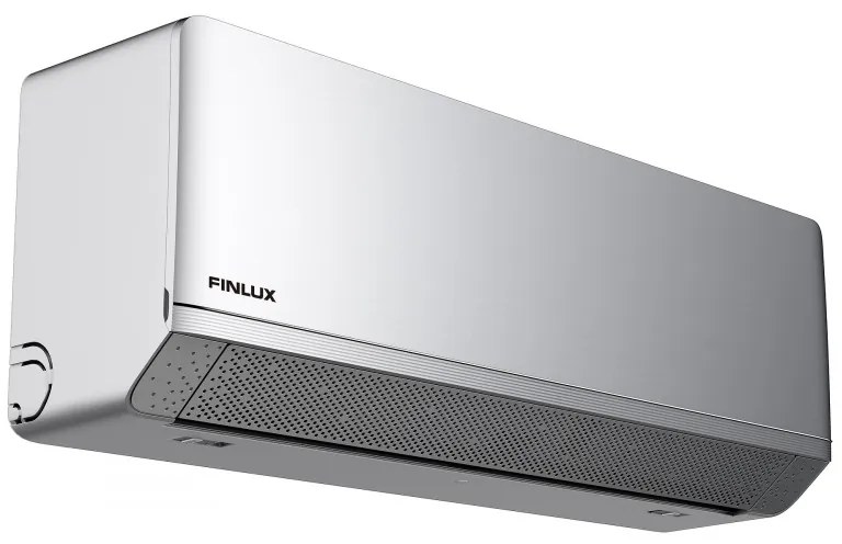 Aparat de aer conditionat inverter Finlux 12FERRO87BRIS, 12000 BTU, A+++, 30 m², Wi-Fi, Comfort breeze, 4D blowing, Incalzire exterioara, Gri