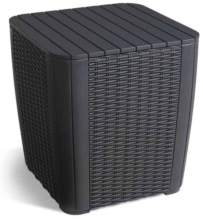 Masă auxiliară de grădină din ratan artificial 39x39 cm Luzon – Keter