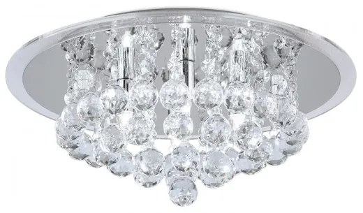 Plafoniera eleganta cristal K9 diam. 38cm Gloria DLU 2378/4/38 chrom OR