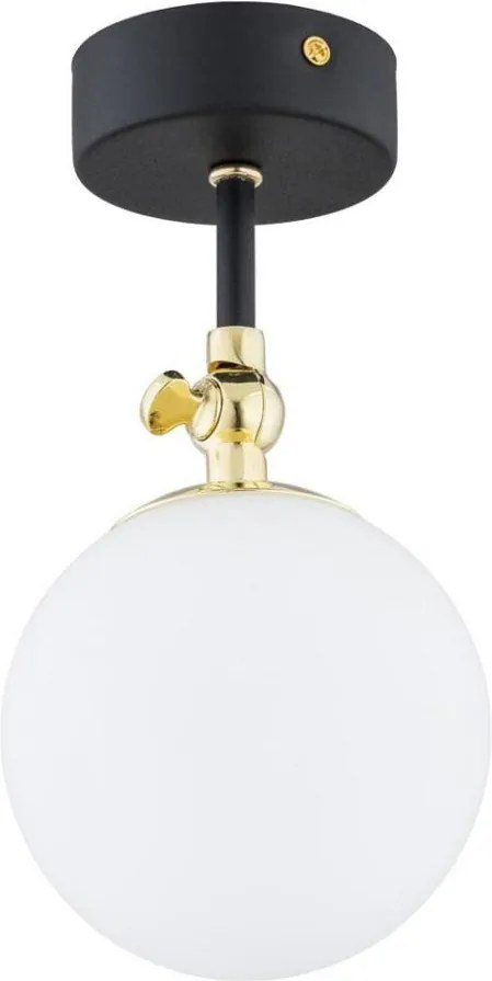 Argon 4003 - Plafonieră aplicată pentru baie LATINA 1xE14/7W/230V IP44 negru/alamă