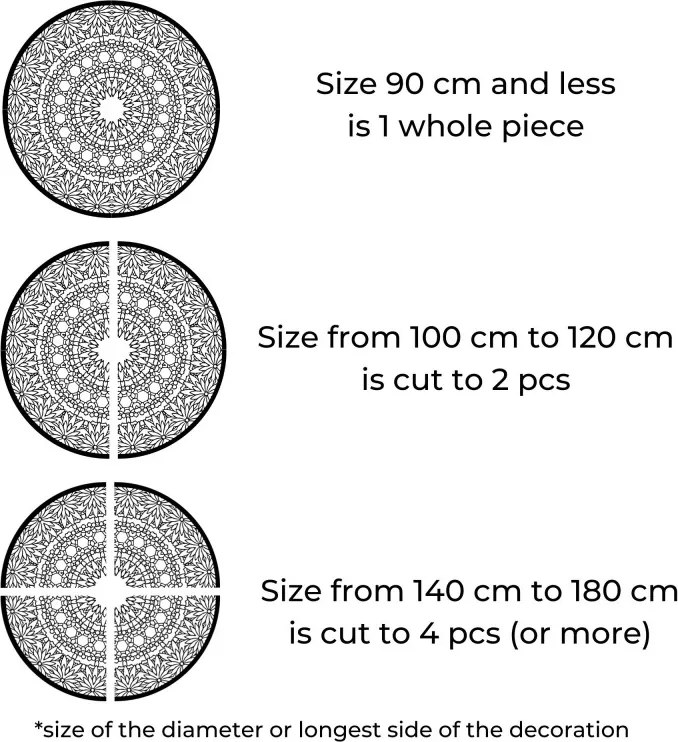 SENTOP | Mandala luxoasă din lemn pe perete, decorațiune interioară 3D | HELA