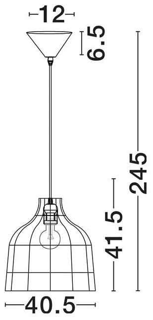 Lustra/Pendul ratan design natural SOLITA maro