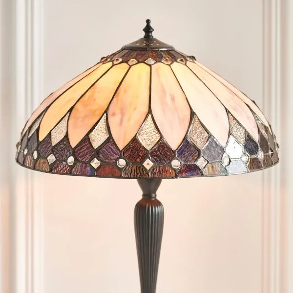 Endon 63982 - Lampă de masă Tiffany BROOKLYN 1xE27/60W/230V Ø 40 cm