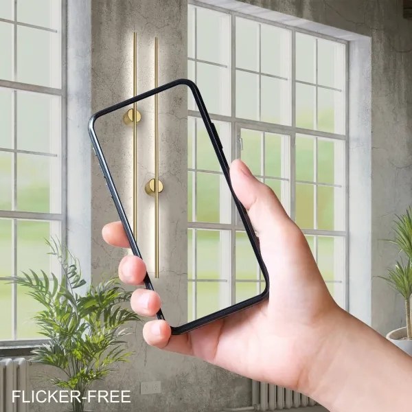 Aplica de perete LED LANA, 12W, 230V, 4000K, auriu mat