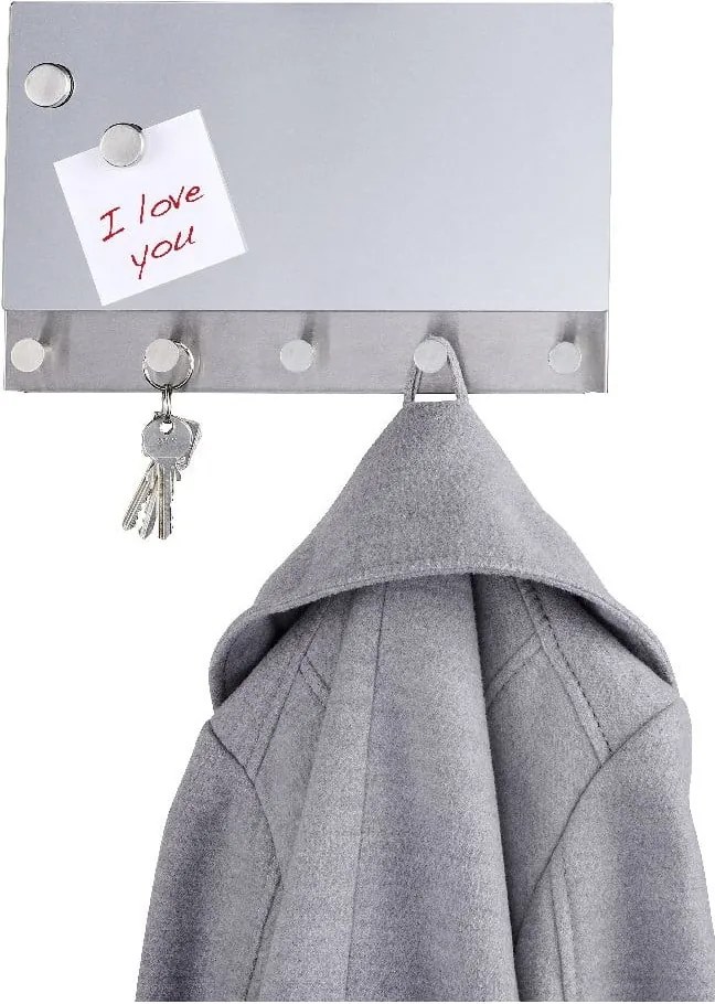 Cuier magnetic pentru haine/chei Wenko Mirror Long, 30 x 19 cm