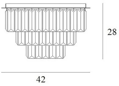 Plafonieră MAXLIGHT C0205 MONACO 9xG9/40W/230V d. 42 cm auriu