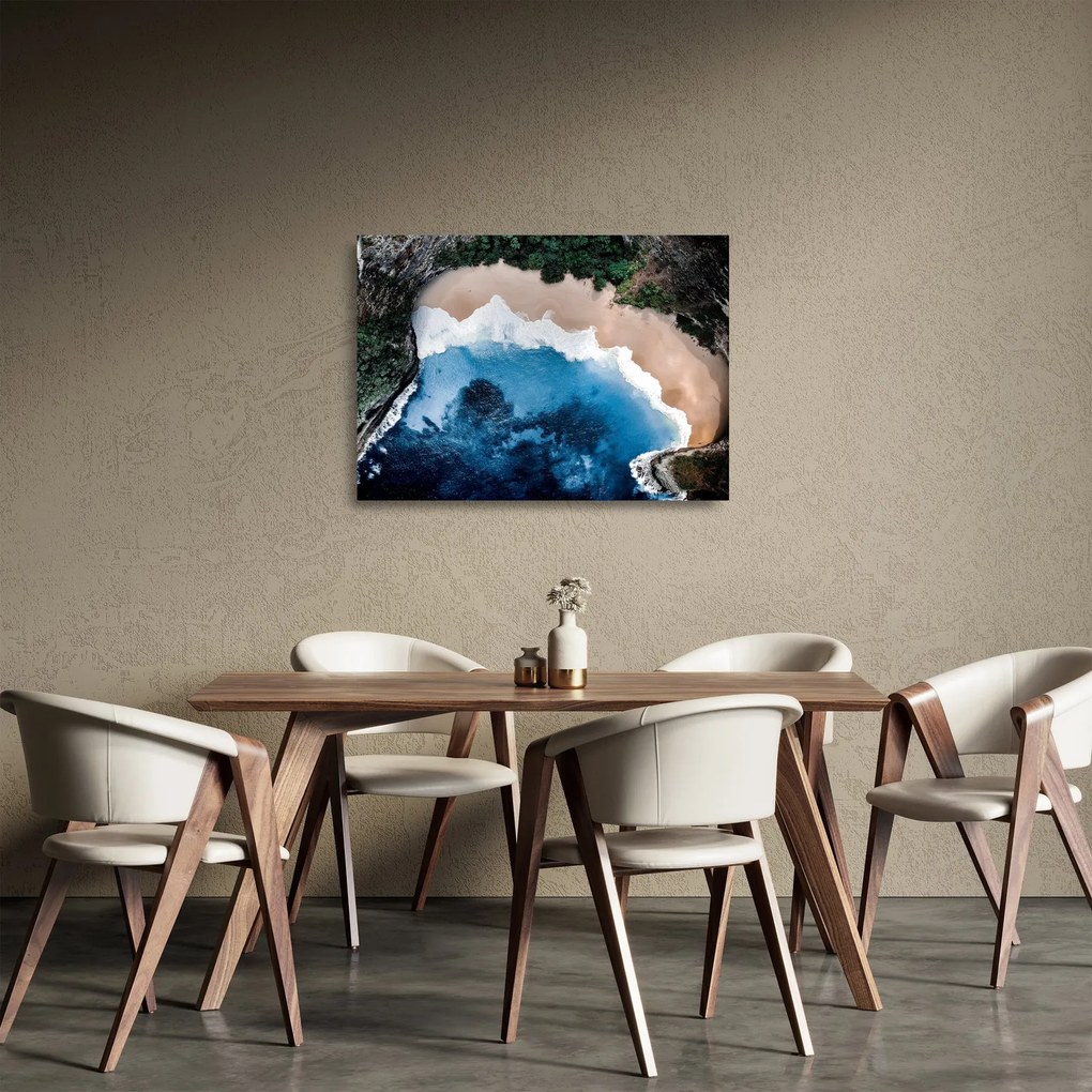Tablou pe sticlă cu plaja Nusa Penida, Indonesia (70x50 cm)