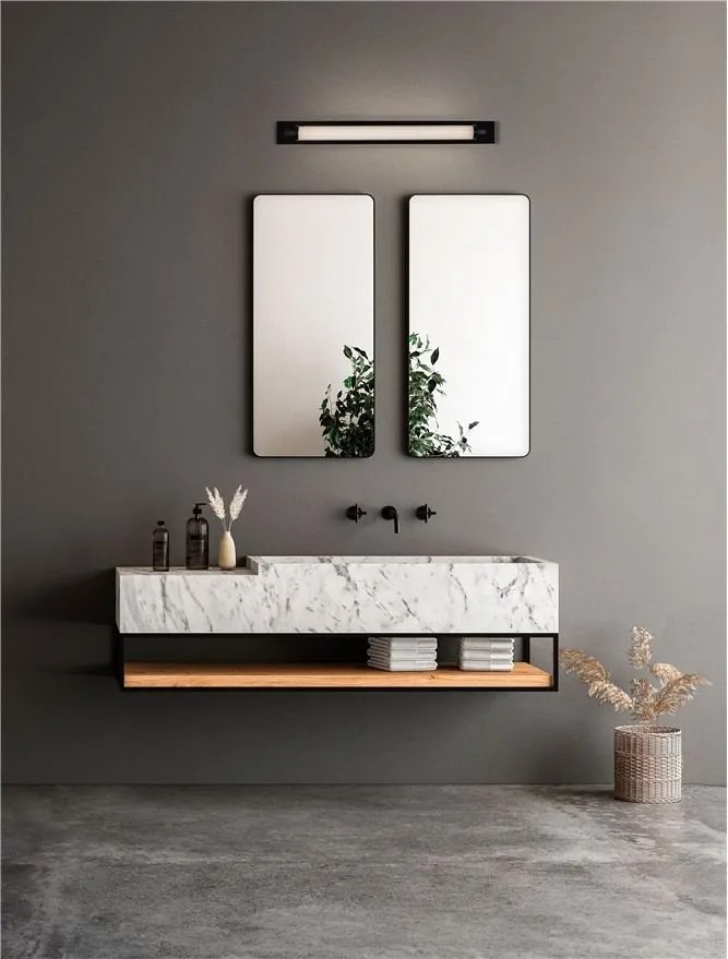 Aplica baie LED, protectie IP44, L-80cm, Negru, Fasko NVL-9236298