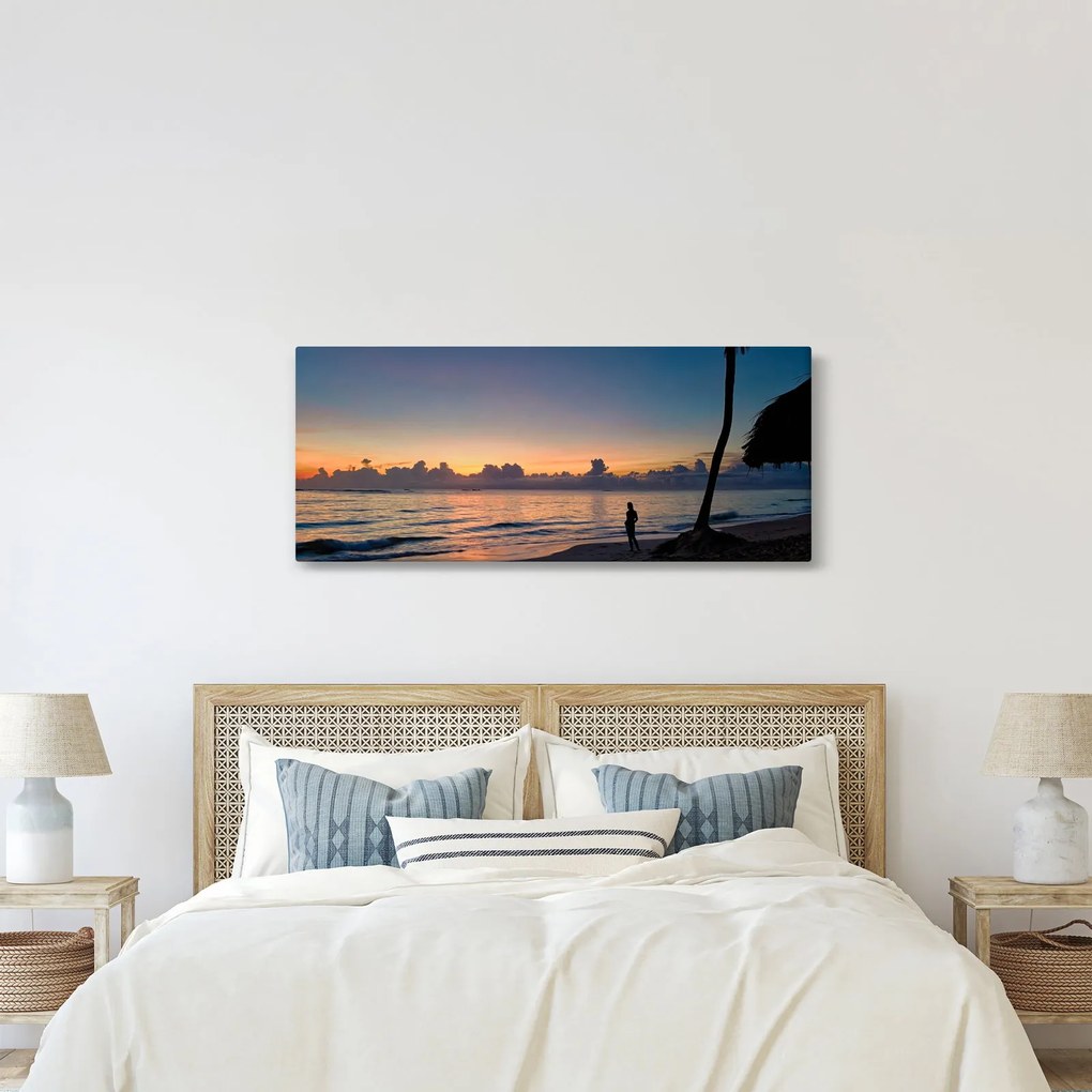 Tablou femeii pe plajă (120x50 cm)