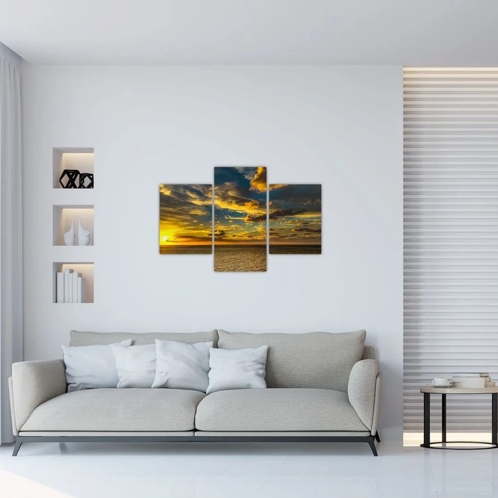 Apus de soare la mare (90x60 cm)