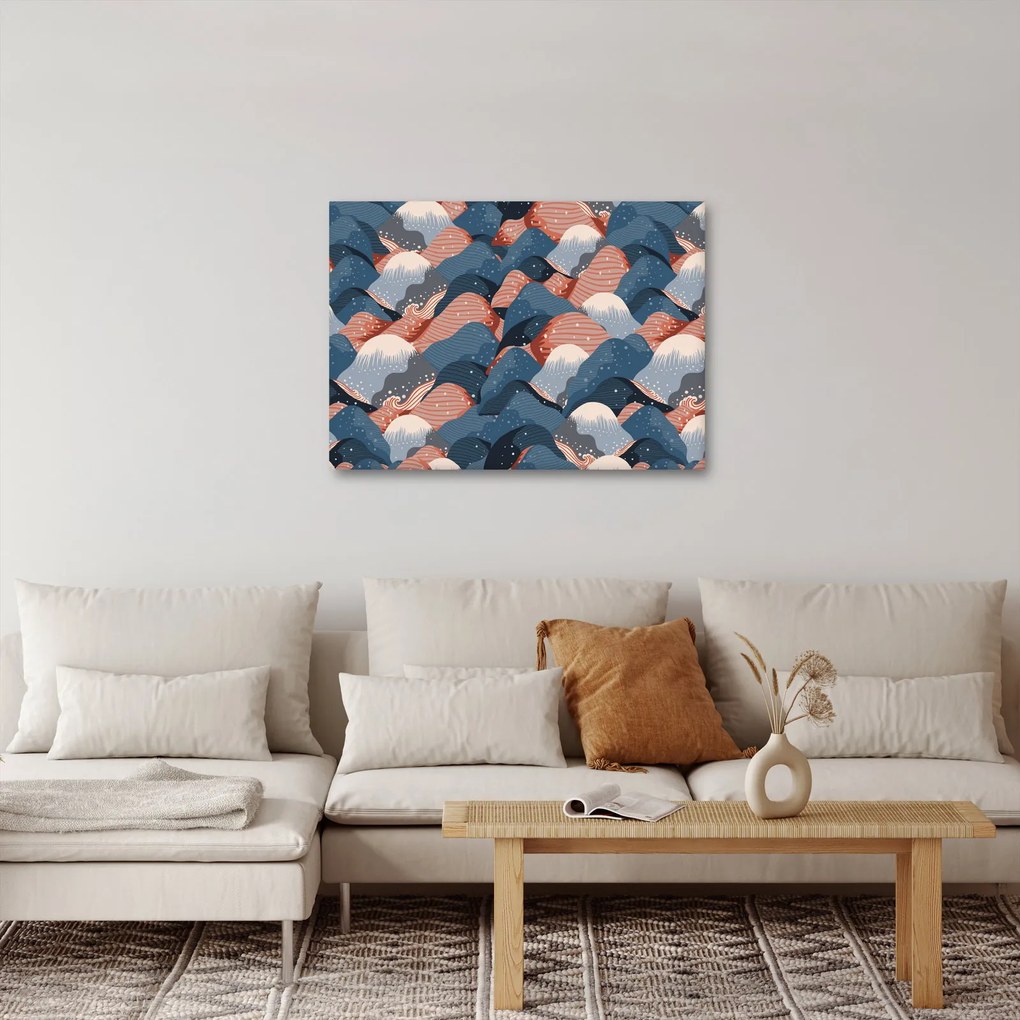Tablou - Valuri și dealuri (70x50 cm)