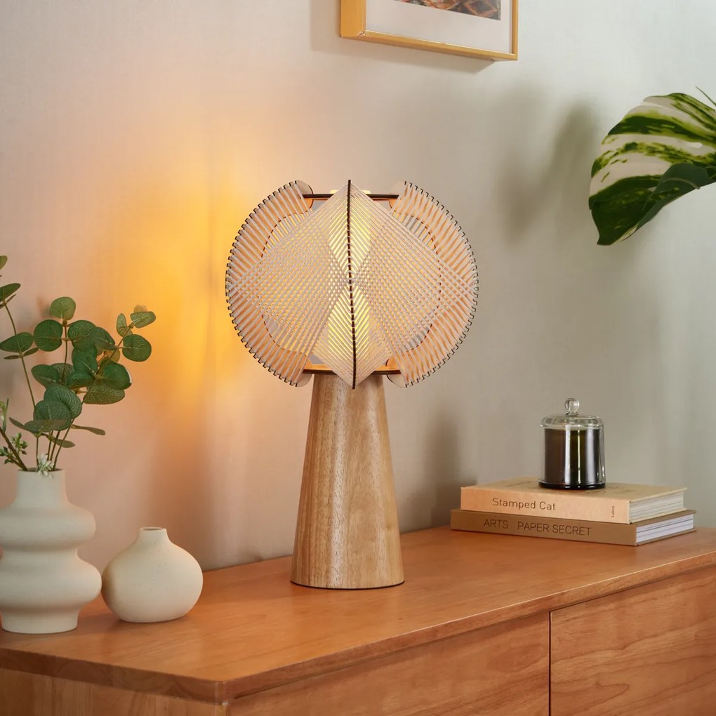 Lampă de masă Japandi Bej 45 cm - Gertie