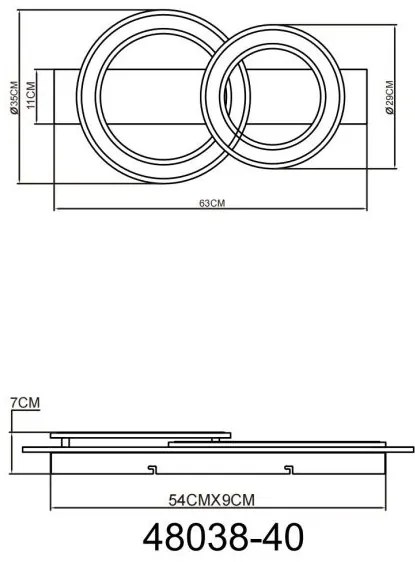 Plafoniera LED design decorativ JAYDEN 40W