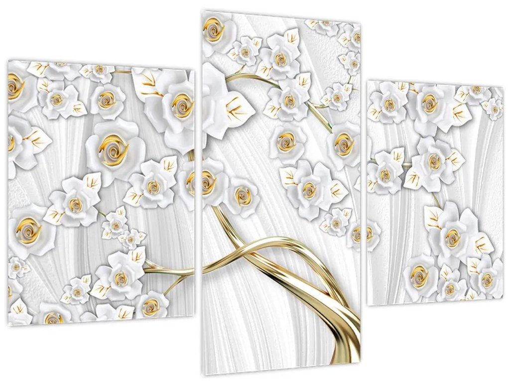 Tablou - Copac cu decor auriu (90x60 cm)