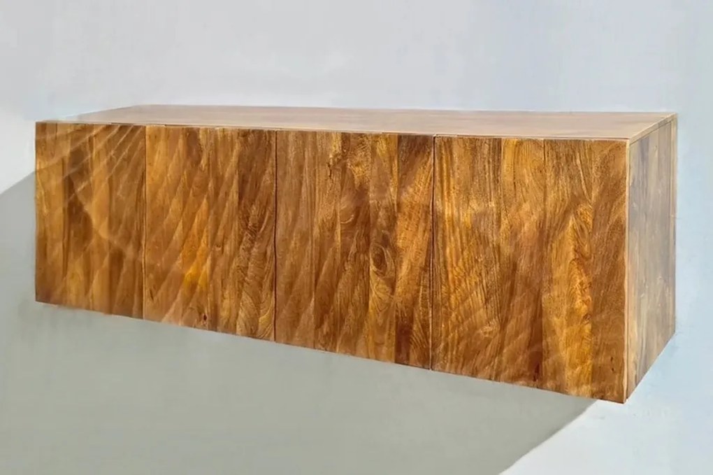 Comoda suspendata din lemn de mango Scorpion 180cm, maro A-46647 VC