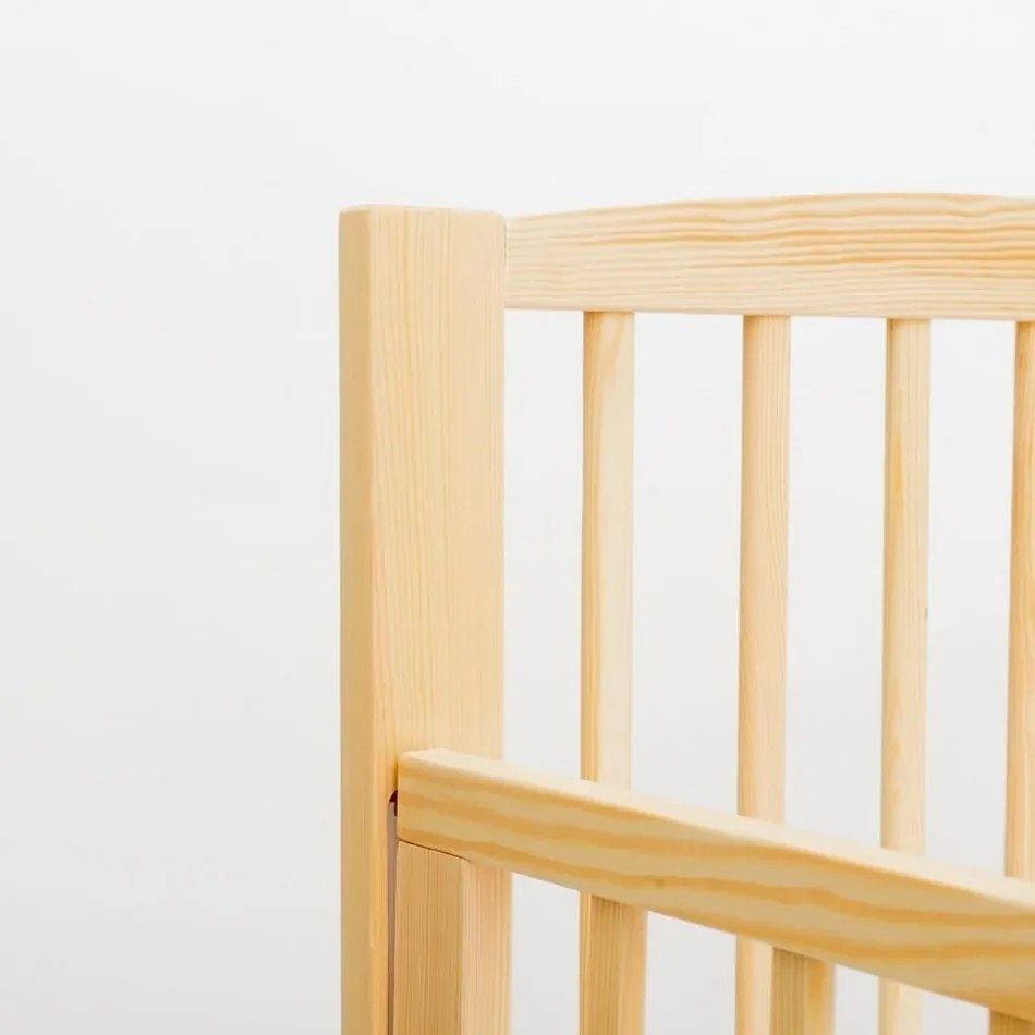 New Baby Pătuț pentru copii Lilly cu lateraldetașabil și sertar, natural