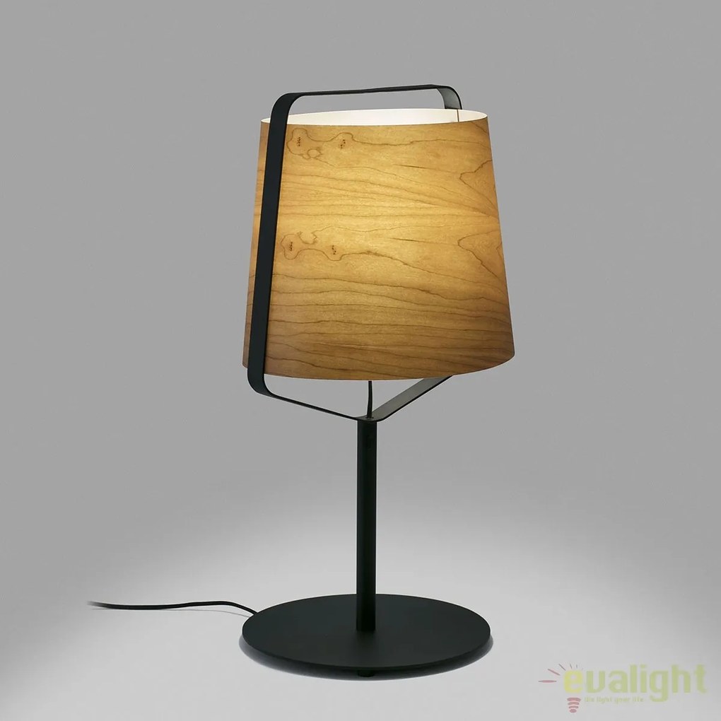 Veioza lemn / Lampa de masa design deosebit STOOD 29846