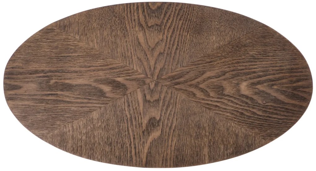 Masuta de cafea Delphi nuc/negru - H58 cm