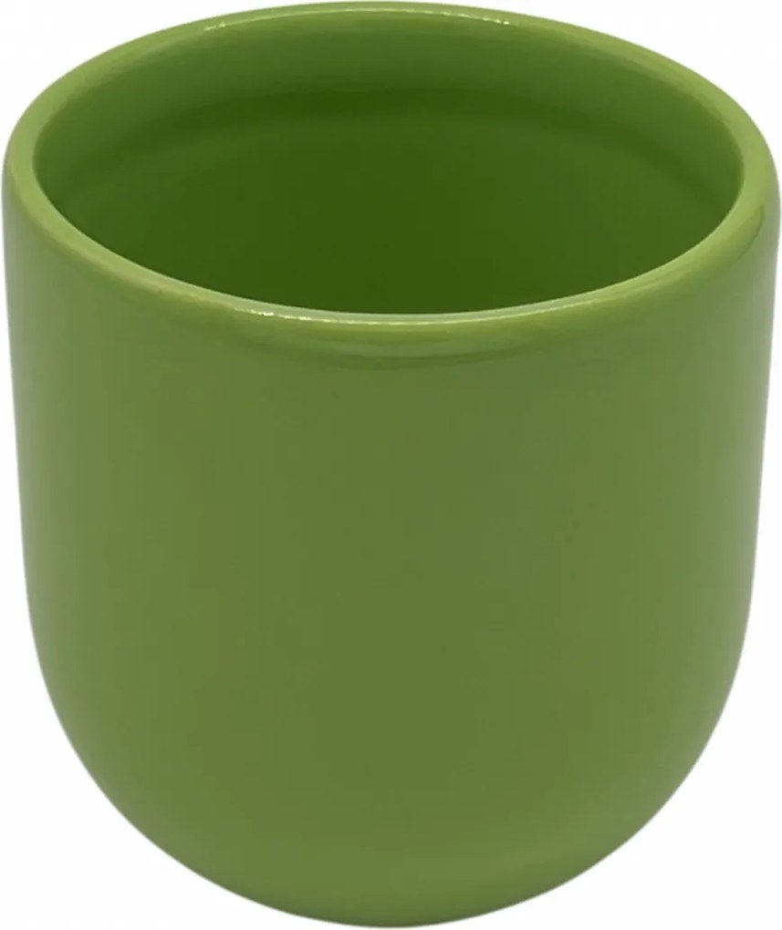 PAHAR CAFEA NOVUM VERDE DESCHIS (PANTONE Green Forest, 250ML) GRESIE GLAZURATA MANUAL