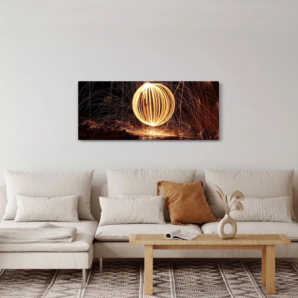 Tablou - Desenat de lumină (120x50 cm)