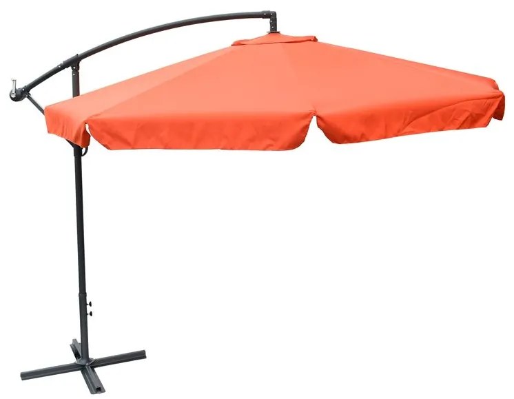 Umbrelă de soare teracotă 300cm EXCLUSIV