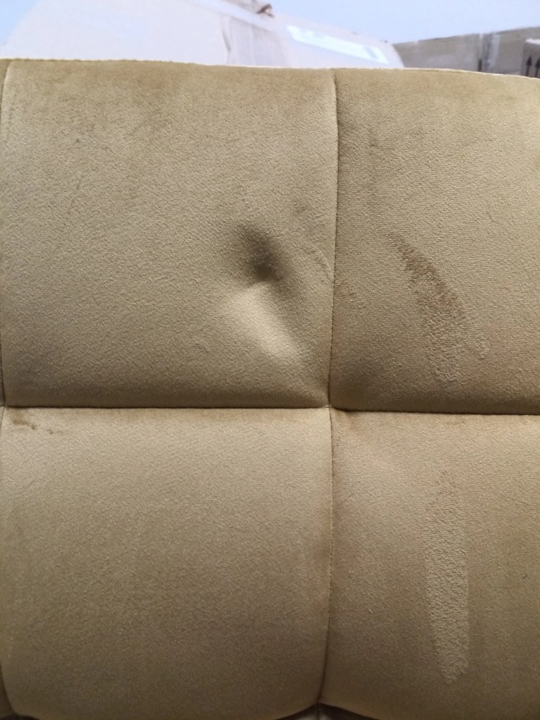 OFERTA Scaun de birou galben Q-020 VELVET II. calitate