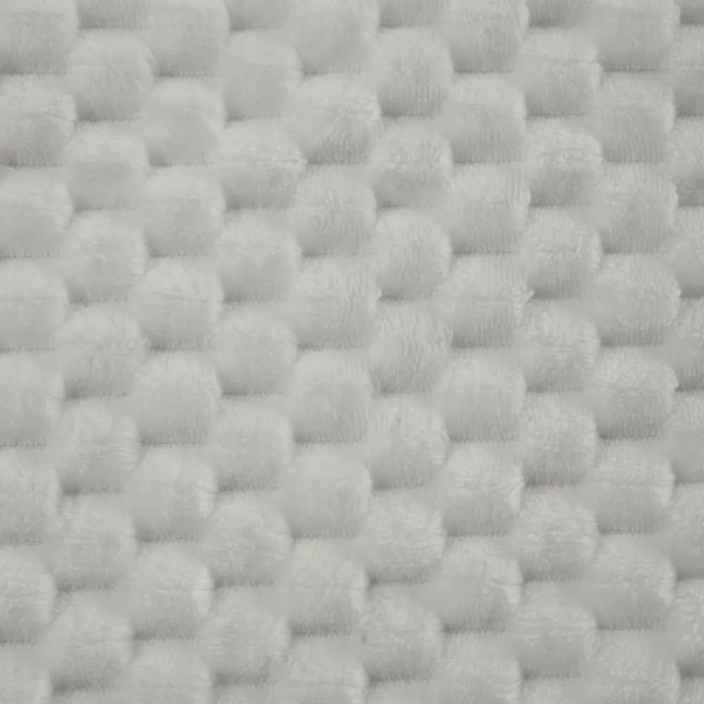 Pătură groasă în alb cu un model modern Lăţime: 150 cm | Lungime: 200 cm