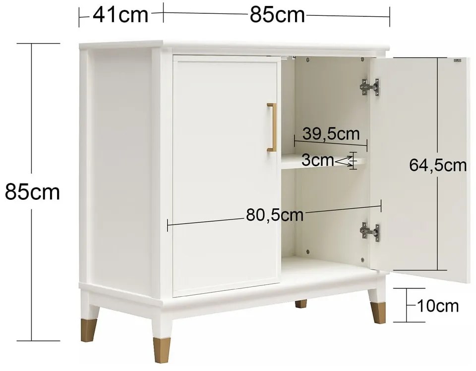 Dulap verde 86x85x41 cm Westerleigh – CosmoLiving by Cosmopolitan