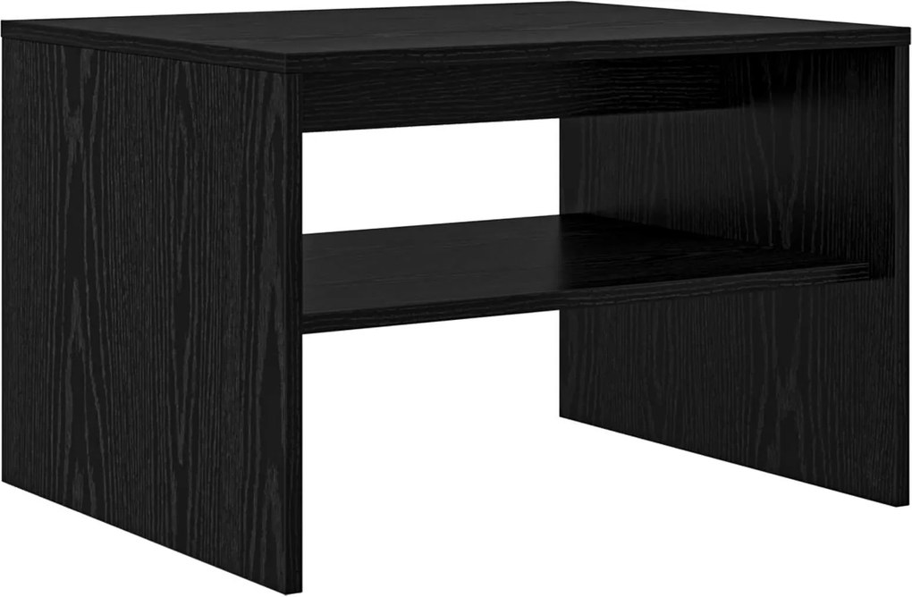 vidaXL Masă de cafea Stejar Negru 60 x 50 x 40 cm Lemn compozit