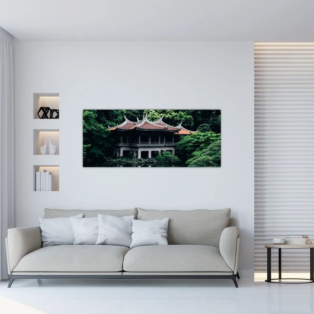 Tablou cu grădina japoneză națională (120x50 cm)