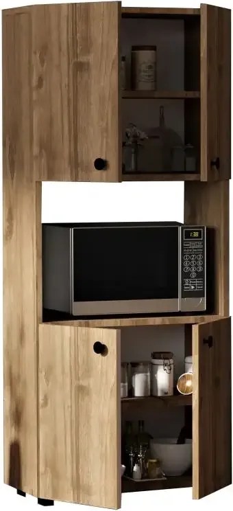 Dulap din pal, Beny Homs, nuc, 140 x 60 x 31.4 cm