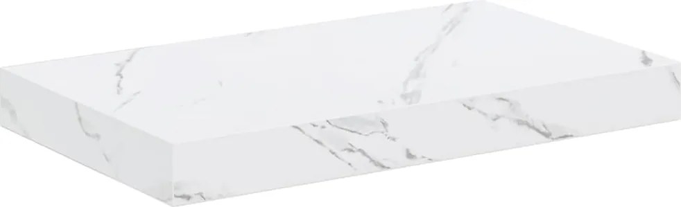 vidaXL Raft de perete Marmură albă 40 x 23,5 x 4 cm Lemn compozit