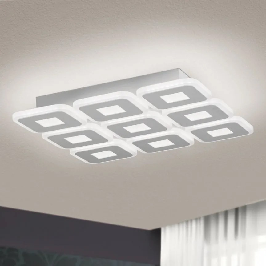 Plafoniera LED dimabila design modern Domino 41x41cm