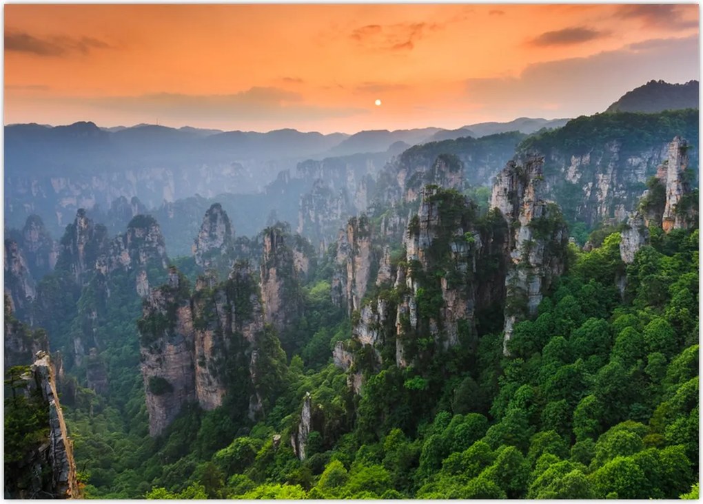Tablou - Parcul forestier național Zhangjiajie (70x50 cm)