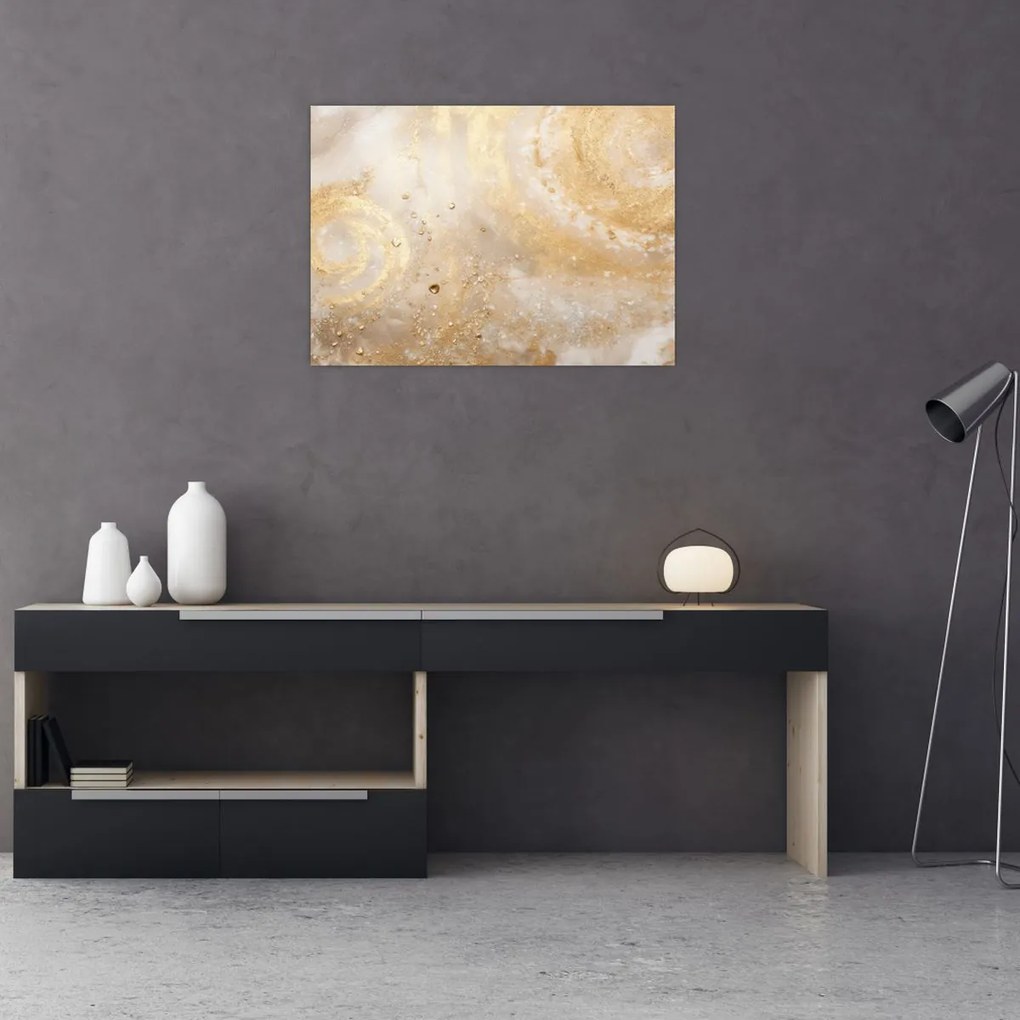 Tablou pe sticlă - Textura modelată (70x50 cm)