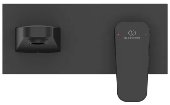 Baterie lavoar incastrata Ideal Standard Ceraplan negru mat fara corp ingropat