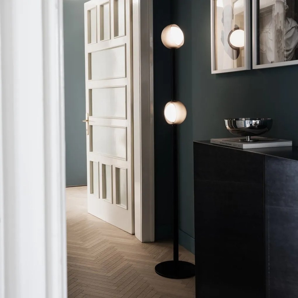 Lampadar LED modern BLOOM PT2 NERO