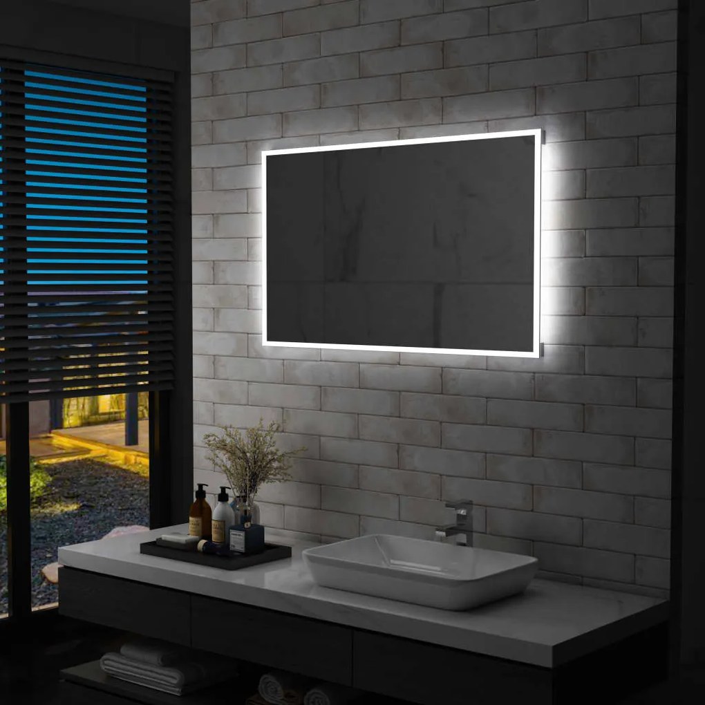 Oglinda cu LED pentru perete de baie, 100 x 60 cm 1, 100 x 60 cm