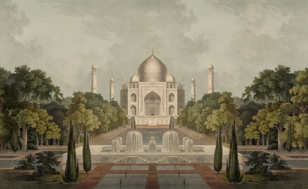 Fototapet, Palace Garden, Green, Rebel Walls