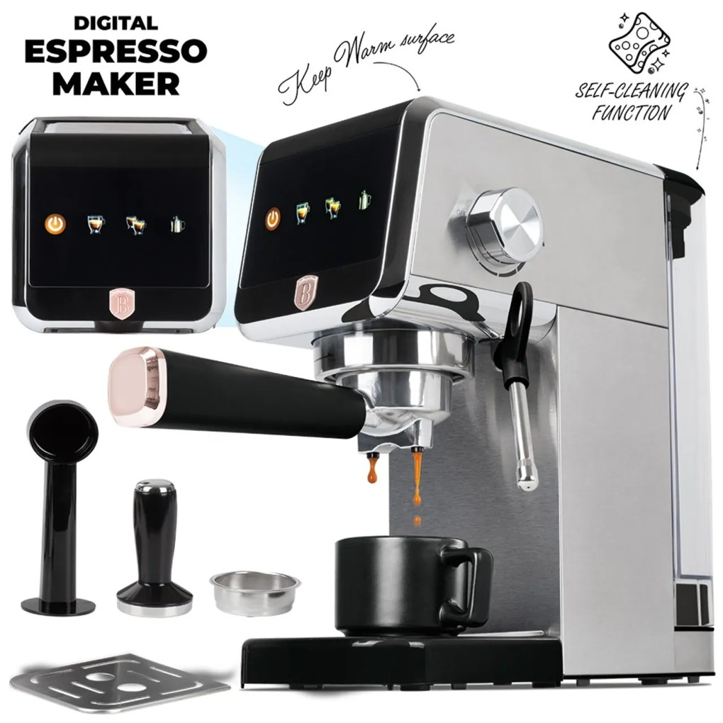Expresor cafea digital, 20 bar Berlinger Haus BH 9622