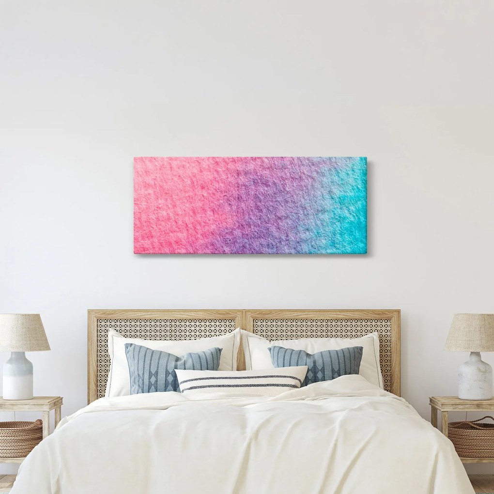 Tablou cu textură colorată (120x50 cm)