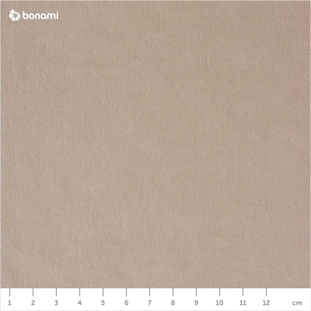 Colțar bej extensibil cu tapițerie din catifea (cu colț pe partea dreaptă/în formă de "U") Sweet Harmony – Miuform