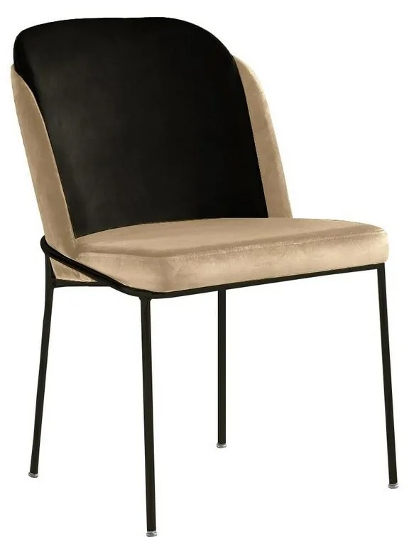 Set de scaune de sufragerie Dore Beige and Black,2 buc.