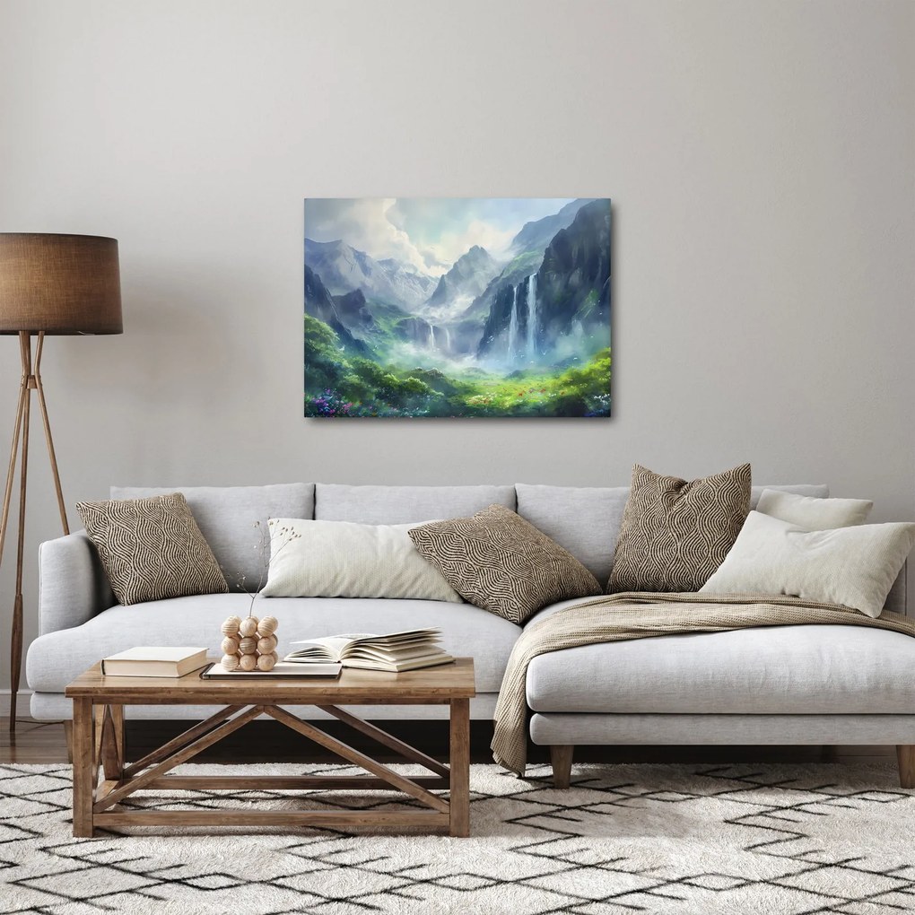 Tablou - Valea cascadelor (70x50 cm)