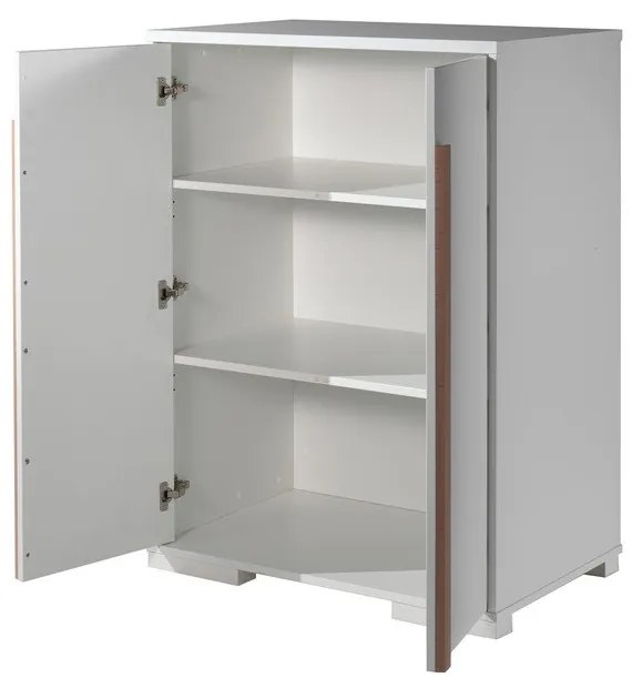 Dulap de copii pentru pat supraetajat Vipack London, alb