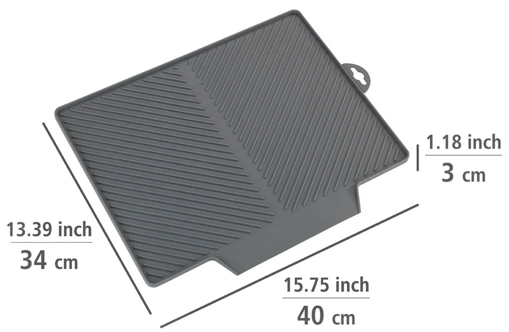 Wenko Suport de scurgere Nelia Maxi, 40 × 35 cm, L