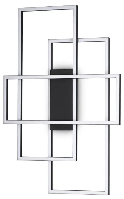 Lustra LED aplicata design geometric FRAME PL RETTANGOLO nergru