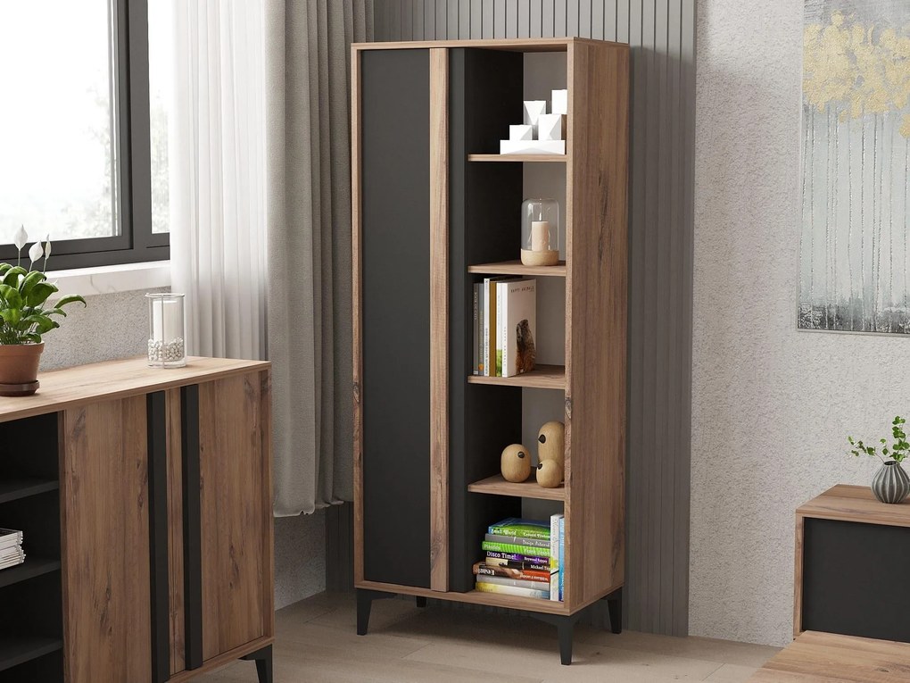 Mobilier living Laciko (Pin atlantic + antracit) . 1102248