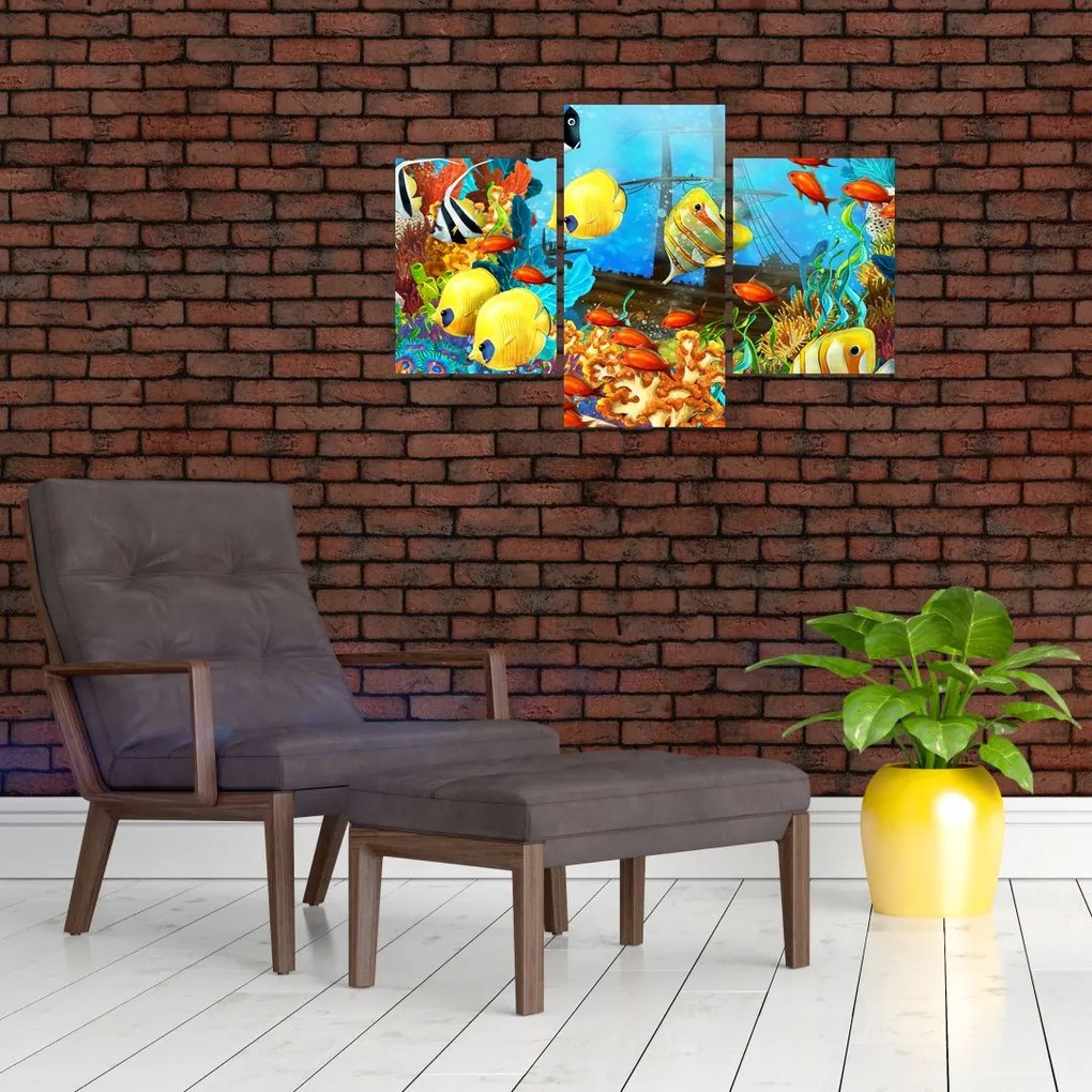 Tablou - Recif de corali colorat (90x60 cm)