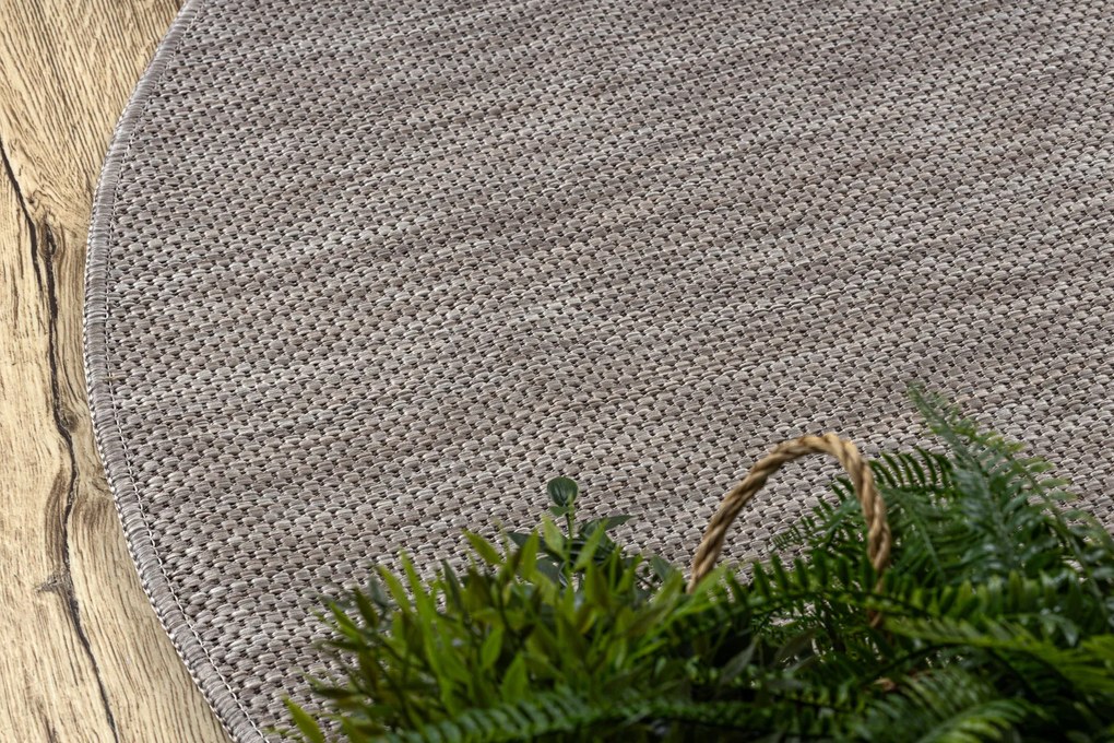 Covor SISAL SION cerc A5165A Melanj țesute plate bej